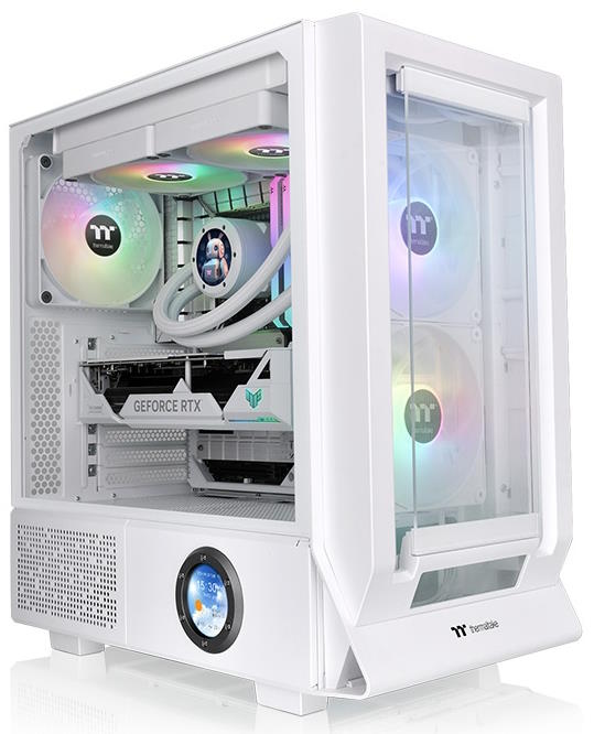 Корпуса Thermaltake  Xcom-Shop Корпус eATX Thermaltake Ceres 350 MX Snow CA-1Z3-00M6WN-00 белый, без БП, панель из закаленного стекла, 2*USB 3.0, USB Type-C, HD Audio