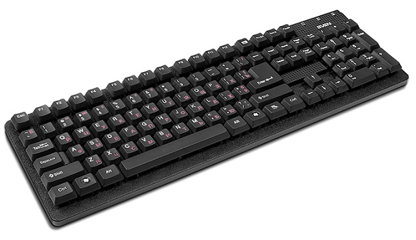   Xcom-Shop Клавиатура Sven Standard 301 SV-03100301UB чёрная, USB, 105 кнопок