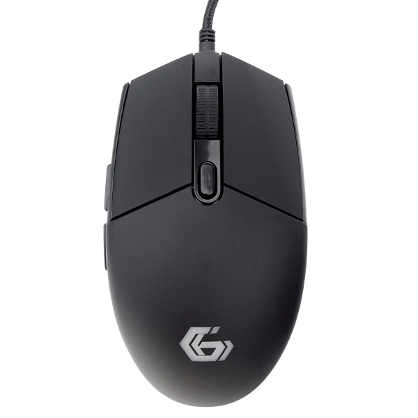 Мышь Gembird MG-780 черная, USB, 2400DPI, 5 кнопок+колесо, кабель тканевый 1.5 м