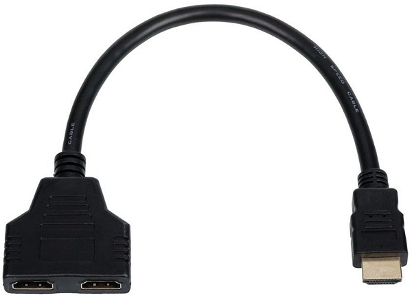 Переходник Atcom AT0901 сплиттер 0.1 m HDMI(m) <=> 2 x HDMI(f)