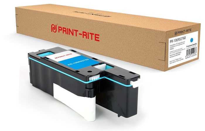 Картридж Print-Rite PR-106R02760 106R02760 голубой (1000стр.) для Xerox Phaser 6020/6022/WC6025/6027