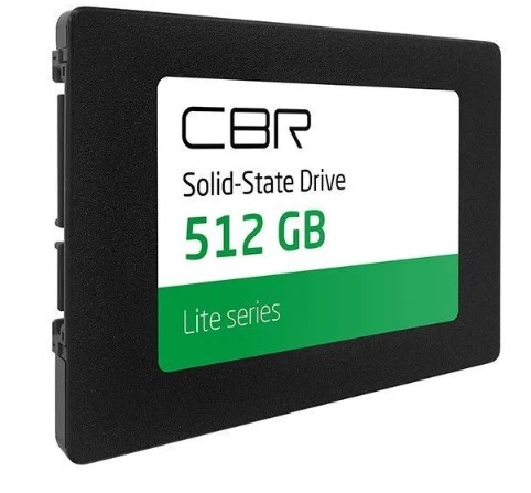 Накопитель SSD 2.5'' CBR SSD-512GB-2.5-LT22 Lite, SM2259XT, 512GB, SATA 6Gb/s, 3D TLC NAND, 550/520MB/s, TBW 256