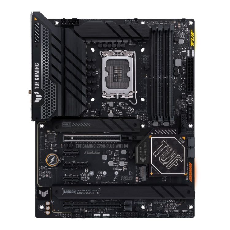 Материнская плата ATX ASUS TUF GAMING Z790-PLUS WIFI D4 90MB1CR0-M0EAY0 (LGA1700, Z790, 4*DDR4 (5333), 4*SATA 6G RAID, 4*M.2, 5*PCIE, 2.5Glan, WiFi, B