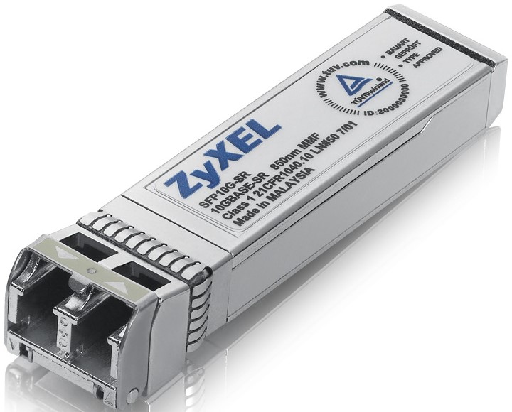 Модуль SFP ZYXEL SFP10G-SR-ZZ0101F 10 Гбит/c с многомодовым оптическим портом на расстояние до 300 м, 2xLC