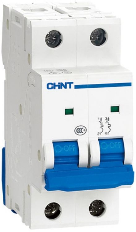 Автоматический выключатель модульный CHINT 179824 2P, тип характеристики C, 10А, 10кА, NB1-63H (R)