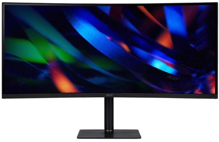 Монитор 34 Acer CZ342CURHbmiphuzx UM.CC2EE.H01 3440x1440 LED, 21:9, VA, 300cd, 4000:1, 1ms, 178/178, DP, HDMI, USB Type-C, audio, 180Hz, curved, HAS,