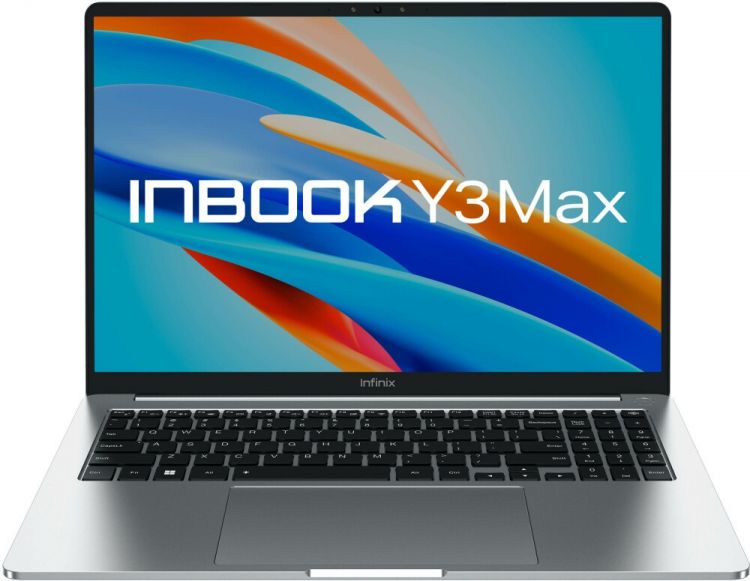  Ноутбук Infinix Inbook Y3 MAX YL613 71008301535 i5-1235U/16GB/512GB SSD/Iris Xe graphics/16 FHD IPS/WiFi/BT/cam/Win11Home/silver