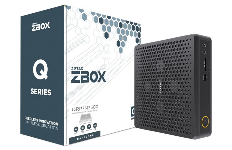 Платформа Zotac ZBOX-QRP7N3500-BE Barebone i7-13700HX, 2*DDR5 SODIMM, RTX 3500, M.2 SSD, 2.5G LAN, 2*DP, 2*HDM