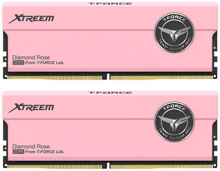 Модуль памяти DDR5 32GB (2*16GB) Team Group FFPD532G7600HC36FDC01 T-Force Xtreem Pink PC5-60800 7600MHz CL36 1.4V