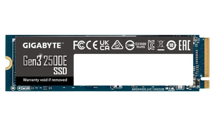 SSD Gigabyte Накопитель SSD M.2 2280 GIGABYTE G325E2TB Gen3 2500E 2TB PCIe 3.0x4, NVMe 1.3 2400/2000MB/s MTBF 1.5M 480TBW