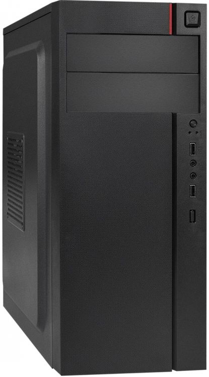 Корпус ATX Exegate AA-440-AA350 EX290176RUS черный, 350W БП, 2*USB, audio