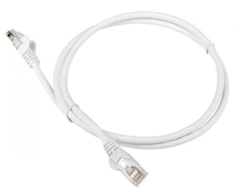 Кабель патч-корд U/UTP 6 кат. 1м Lanmaster LAN-PC45/U6-1.0-WH RJ45 - RJ45, 4 пары, белый, LSZH