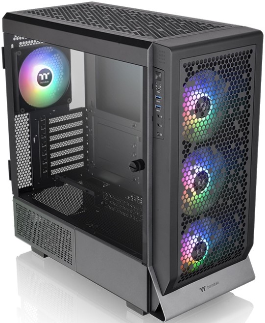 Корпус eATX Thermaltake Ceres 500 TG ARGB CA-1X5-00M1WN-00 черный, без БП, боковая панель из закаленного стекла, USB Type-C, 2*USB 3.0, audio