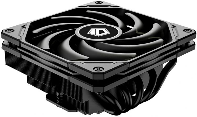 Кулер ID-Cooling IS-55 BLACK LGA1700/1200/115x/AM5/AM4 (120mm fan, 500-2000rpm, 54.6CFM, 31.2dBA, 4-pin PWM, 125W TDP) BOX