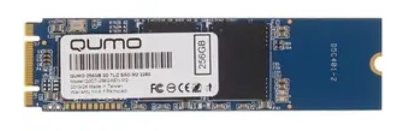 Накопитель SSD M.2 2280 Qumo Q3DT-256GAEN-M2 Novation 256GB 3D TLC 560/540MB/s IOPS 76K/85K MTBF 1.5 OEM