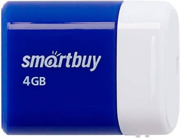 Накопитель USB 2.0 4GB SmartBuy SB4GBLara-B Lara синий