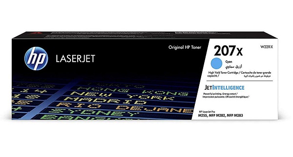 Картридж HP 207X W2211X для CLJ Pro M255/MFP M282/M283, голубой (2450 стр.)