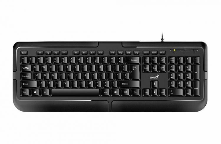 Клавиатура Genius KB-118 II 31310051402 RU,USB, Black. 104 клавиши + кнопка SmartGenius, кабель 1.5 м