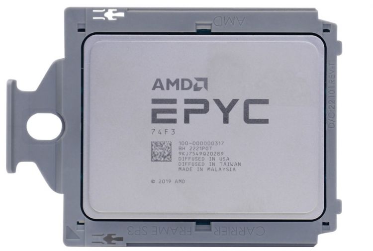 Процессор AMD EPYC 74F3 100-000000317 Zen 3 24C/48T 3.2-4.0GHz (SP3, L3 256MB, 7nm, TDP 240W) Tray