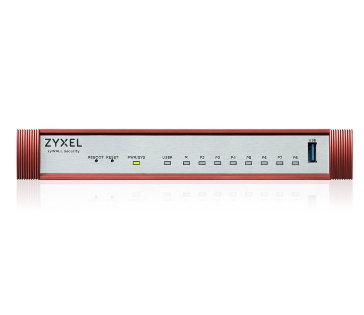  Межсетевой экран ZYXEL USG FLEX 100HP 1xRJ-45: 1G PoE+ (LAN/WAN), 7xRJ-45: 1G (LAN/WAN), 1xUSB3.0