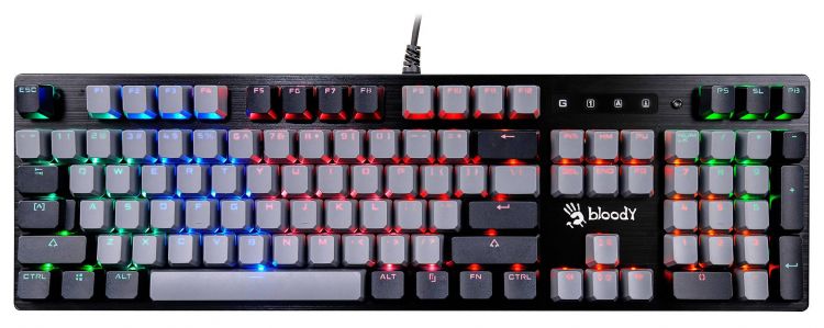   Xcom-Shop Клавиатура A4Tech Bloody B828N механическая черный/серый USB LED 1595326