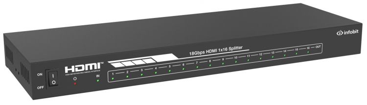 Усилитель-распределитель Infobit iSwitch 1016 1х16 HDMI 4K60