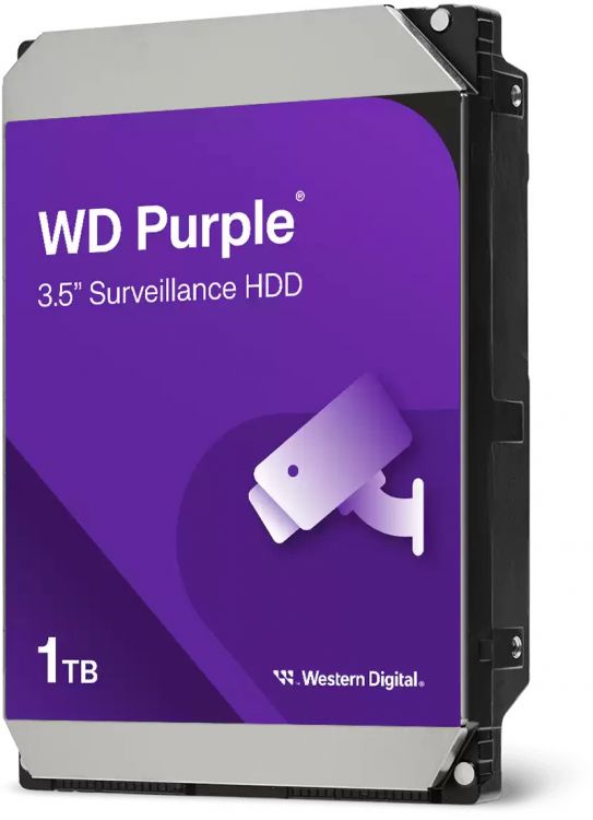 Жесткий диск 1TB SATA 6Gb/s Western Digital WD10PURZ-85BDSY0 Purple Video IntelliPower 5400rpm 64MB