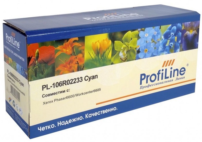 Картридж ProfiLine PL_106R02233_C для принтеров Xerox Phaser 6600/WorkCentre 6605/6605DN/6605N/6600DN/6600N Cyan 6000 копий