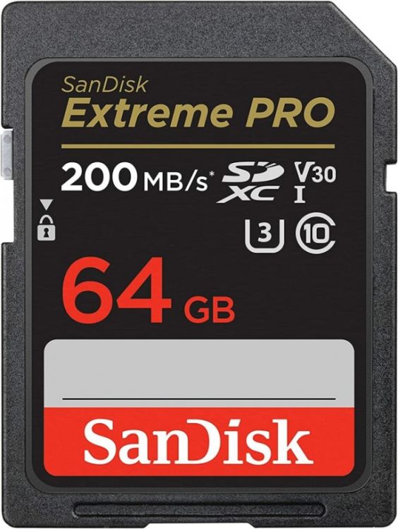   Xcom-Shop Карта памяти SDXC 64GB SanDisk Extreme PRO SDSDXXU-064G-GN4IN Memory Card 200MB/s