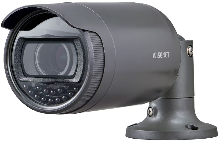 Камеры цилиндрические Видеокамера IP Wisenet LNO-6070R 2Мп, 3.2 ~ 10 мм, 101.6° ~ 31.3°, день/ночь (эл.мех. ИК фильтр), ИК подсветка до 30 м., матрица 1/2.9 2.19Mпикс CMOS