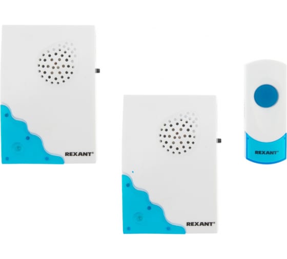  Звонок Rexant 73-0050 беспроводной дверной с двумя вызывными панелями кнопка IP 44 RX-5