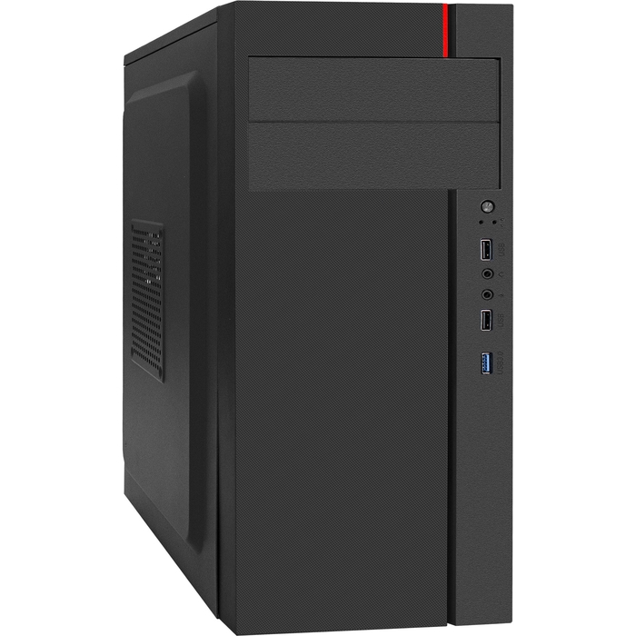 Корпус ATX Exegate EX290173RUS черный, без БП, 2*USB 2.0, USB3.0, audio