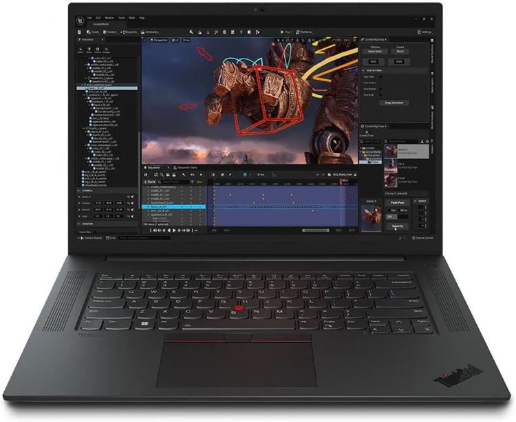 Ноутбук Lenovo ThinkPad P1 Gen 6 21FV000CUE i9-13900H/32GB/1TB SSD/RTX 2000ADA 8GB/16 WQXGA IPS/BT/WiFi/Cam/Win11Pro/black