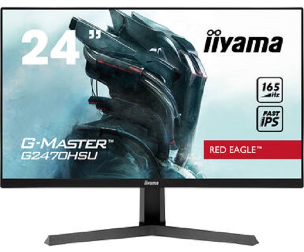 Монитор 23,8 Iiyama G2470HSU-1 G2470HSU-B1 1920х1080 IPS, nonGLARE, 250cd/m2, 178°/178°, 1100:1, 80M:1, 16.7M, 0,8 ms, HDMI, DP, Tilt, Speakers, blac