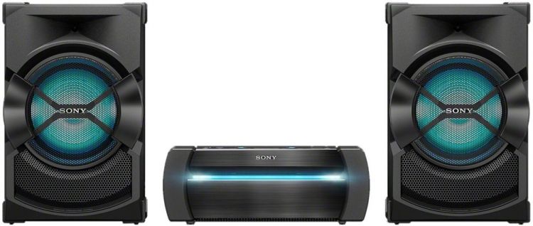 Аудиосистема Sony SHAKEX10HN+SSSHAKEX10P черная 1200Вт CD CDRW DVD DVDRW FM USB BT