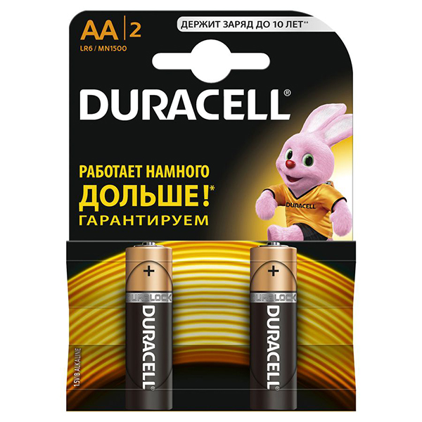 Батарейка Duracell LR6 Basic 2шт, size АА