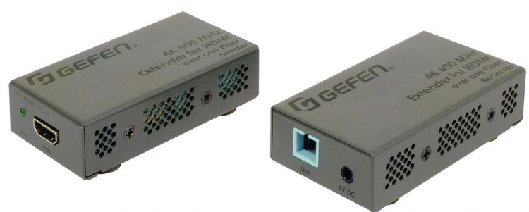 Комплект Gefen EXT-UHD600-1SC устройств для передачи сигналов HDMI 4096x2160/60 Гц по многомодовому оптоволоконному кабелю