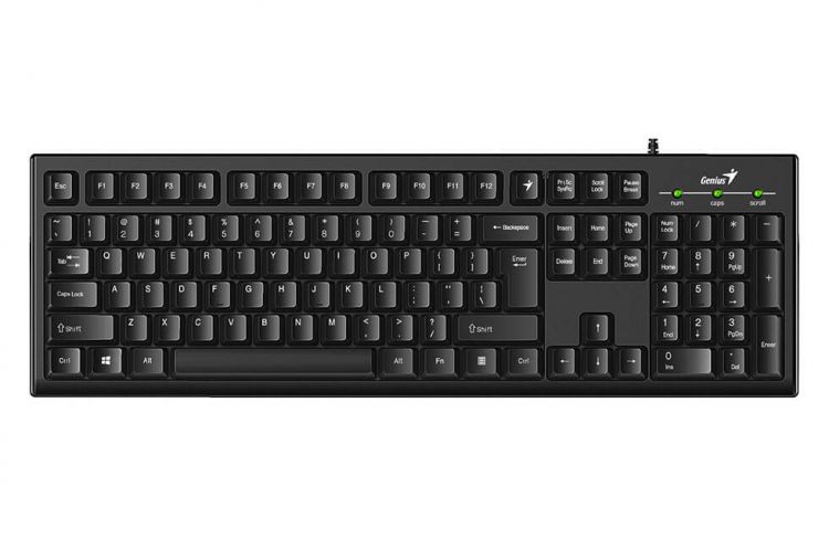   Xcom-Shop Клавиатура Genius Smart KB-100 31300005419 мультимедийная, 12 мультимидийных клавиш, USB, поддержка приложения Genius Key support, кабель 1.5 м. Цвет: