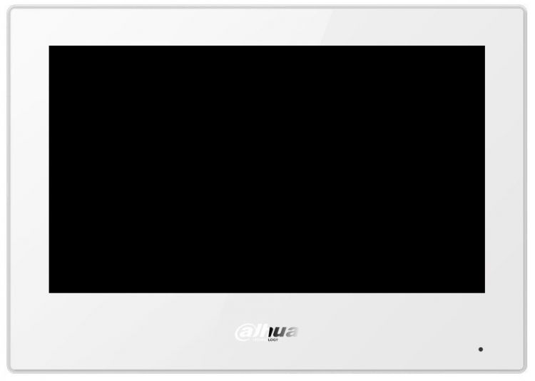 Видеодомофон Dahua DHI-VTH5321GW-W IP 7-и дюймовый, белый 1024x600 разрешение, ёмкостной сенсорный экран; тревожные входы / выходы 8/1; RS485; LAN; по