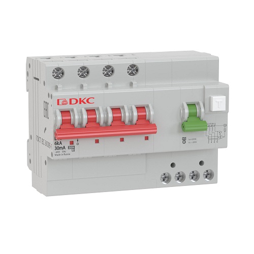 Автоматический выключатель дифф. тока (АВДТ) DKC MDV63-42C40-A 6kA, тип характеристики C, 3P+N, 40A, тип A, 7 модулей, YON