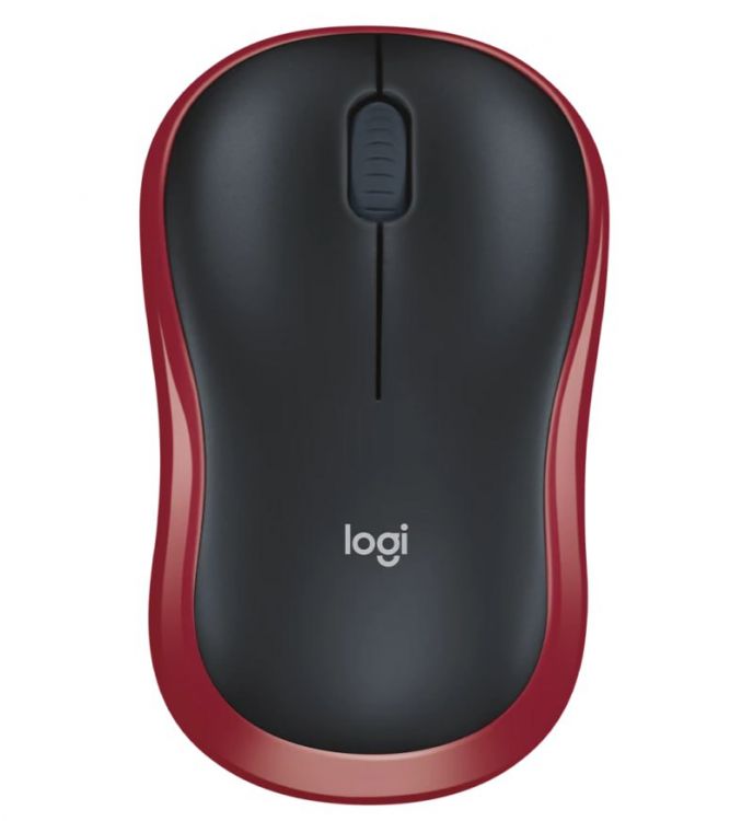 Мышь Wireless Logitech M185 910-002237 красный, 1000dpi, 2.4GHZ, EWR2