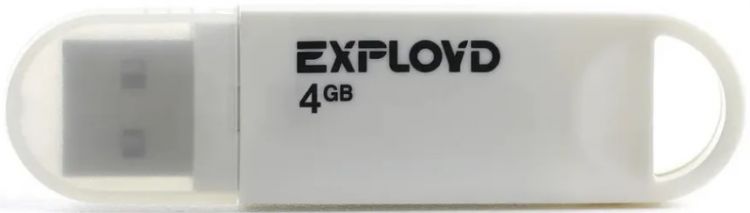   Xcom-Shop Накопитель USB 2.0 4GB Exployd EX-4GB-570-White 570  белый