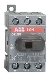 Выключатель ABB 1SCA104857R1001 разъединитель 3Р 25А с ручкой управления