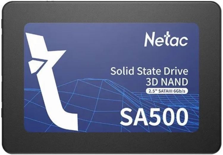 Накопитель SSD 2.5'' Netac NT01SA500-2T0-S3X SA500 2TB SATA 6Gb/s 530/475MB/s MTBF 1.5M 960 TBW