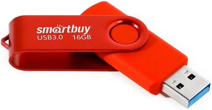 Накопитель USB 3.0 16GB SmartBuy SB016GB3TWR Twist красный