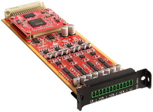 Интерфейсная карта INTREND ITDSP-SEC4 4 аналоговых входа поддержкой эхоподавления AEC для цифрового сетевого сервера ITDSP-S6464D. Поддерживает сигнал