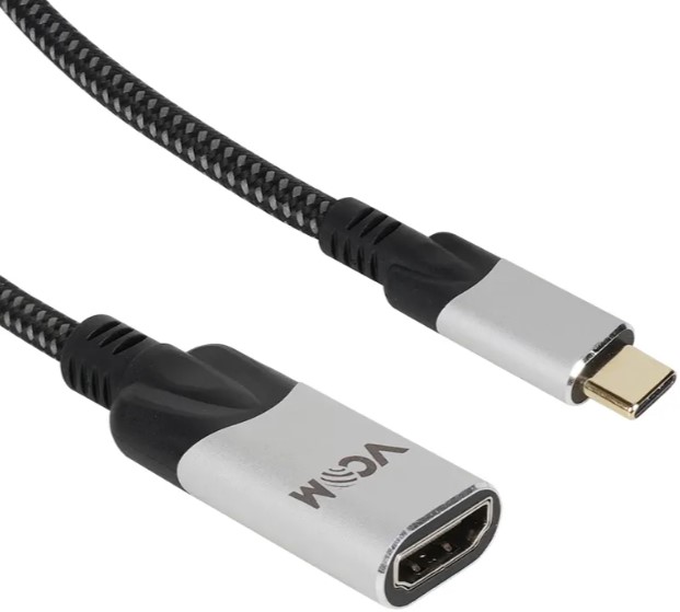 Адаптер VCOM CU423MV-4K USB 3.1 Type-Cm --> HDMI A(f) 4K@60Hz, 0.15m, Alum