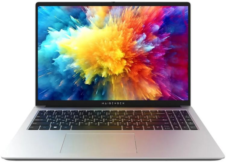 Ноутбук Maibenben M653 R3-5400U/8GB/512GB SSD/16 FHD IPS/WiFi/BT/Linux/серебристый