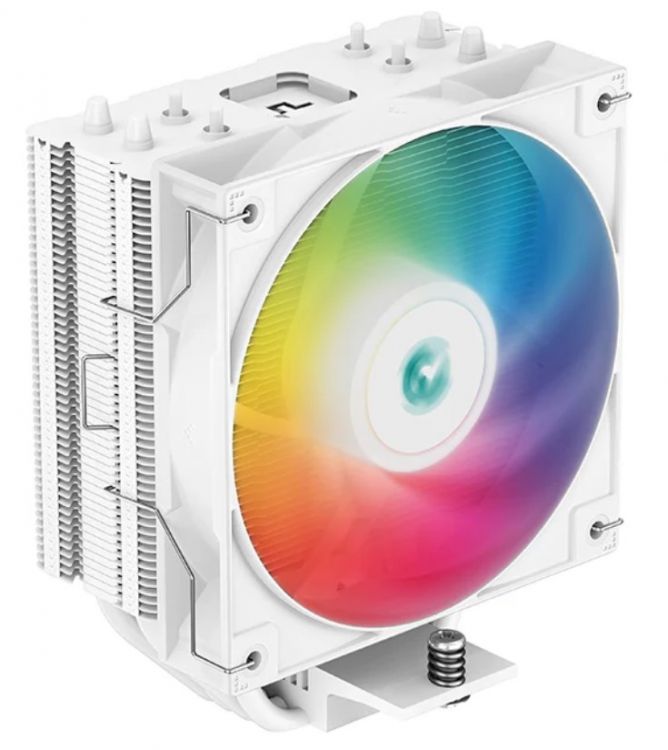 Кулер Deepcool AG400 WH ARGB LGA115X/1700/1200/AM4/AM5 (TDP 200W, 120mm, 2000rpm, 31,6 dBa, 4-pin PWM)