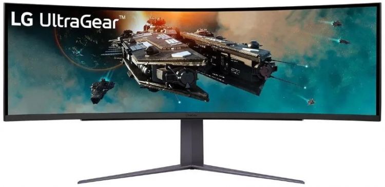 Монитор 49 LG 49GR85DC-B черный, VA, изогнутый, 5120×1440, 240Hz, 1 ms, 178°/178°, 450 cd/m, 2500:1, HDMI, DP, 2xUSB 3.0, регулировка по высоте